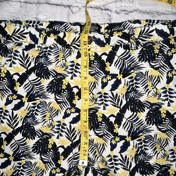 AUSSIEBUM Casual‎ Short Men Large Navy Tropical Print Cotton - Picture 4 of 6